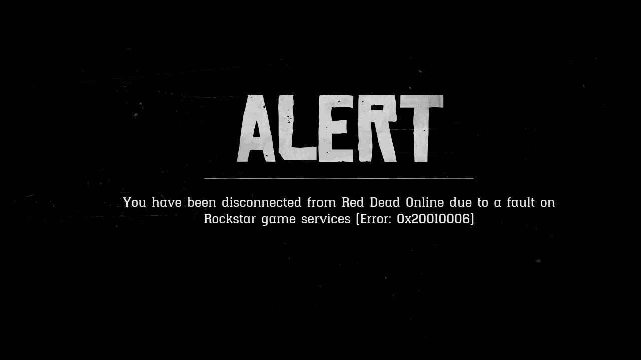 Error en línea de Red Dead