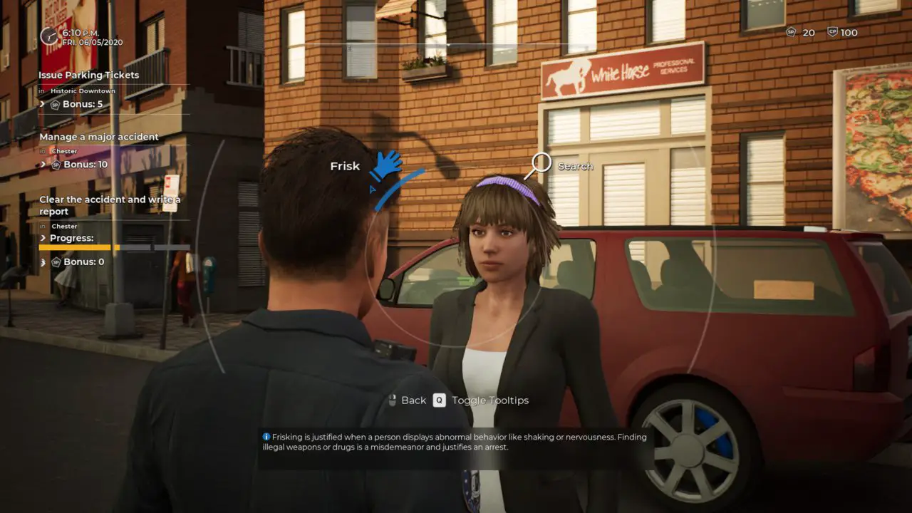 how to write a report police simulator