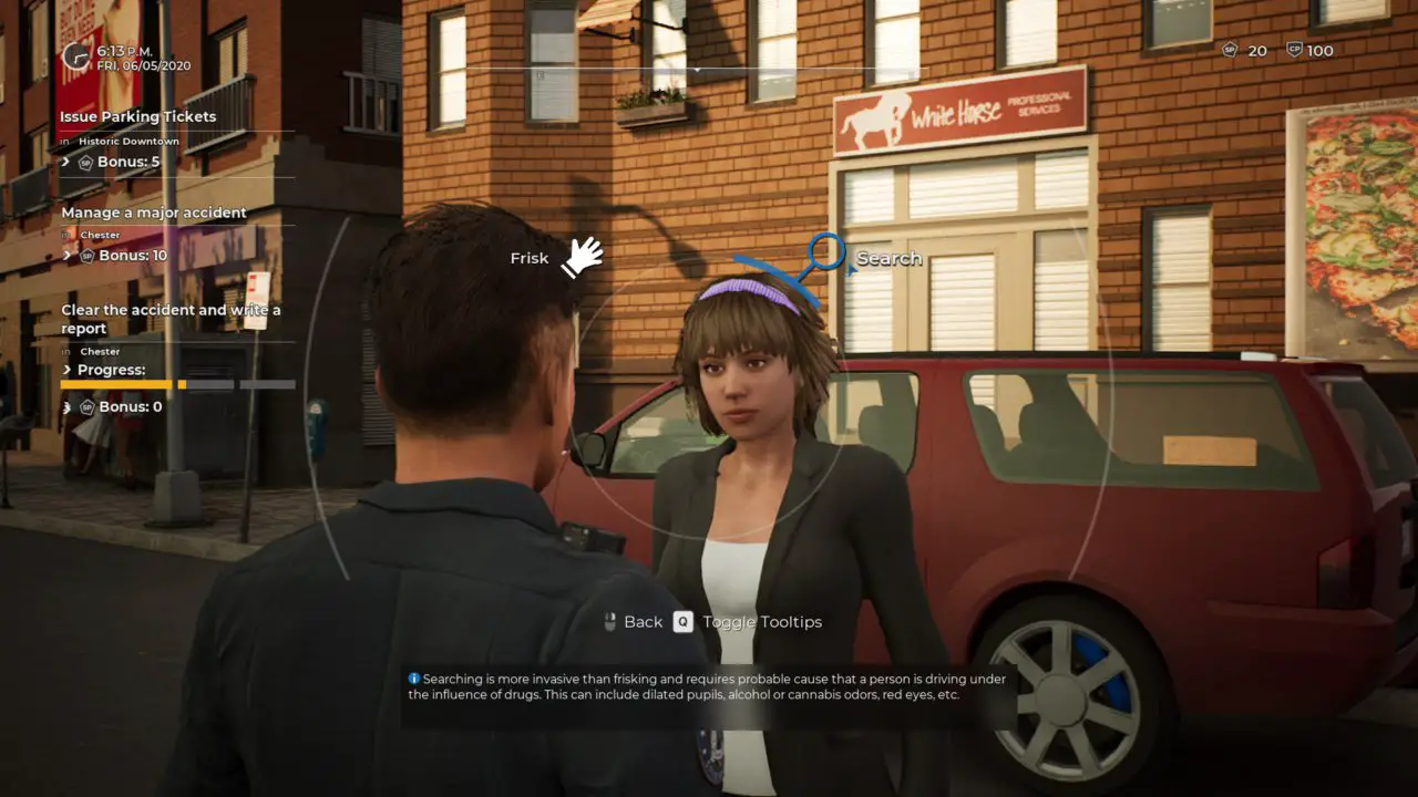 how to write a report police simulator