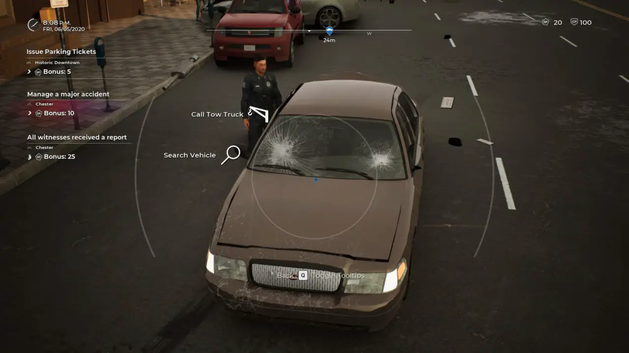 how to write a report police simulator