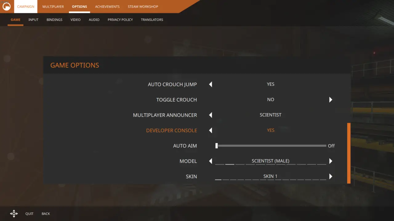 Black Mesa Optimal Controller Configuration and Setting Up a DS4 and