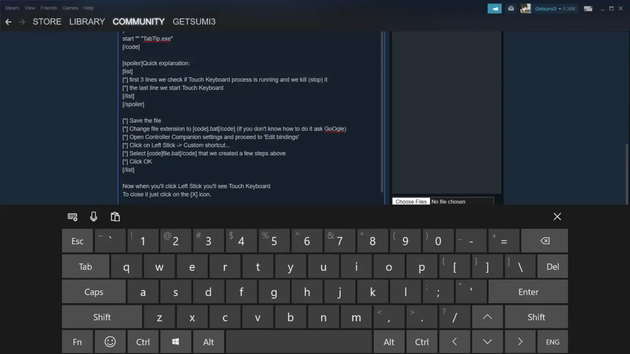 Controller Companion - How to Use On-Screen and Touch Keyboard Instead