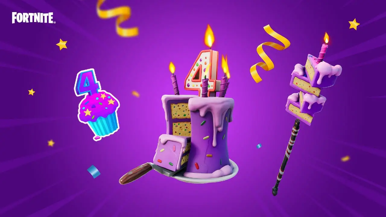 Fortnite 4th Anniversary Event Features Free Cosmetics