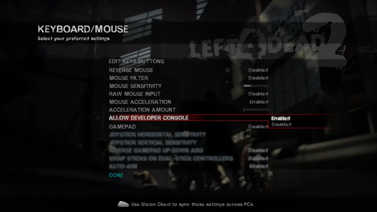 left 4 dead useful console commands