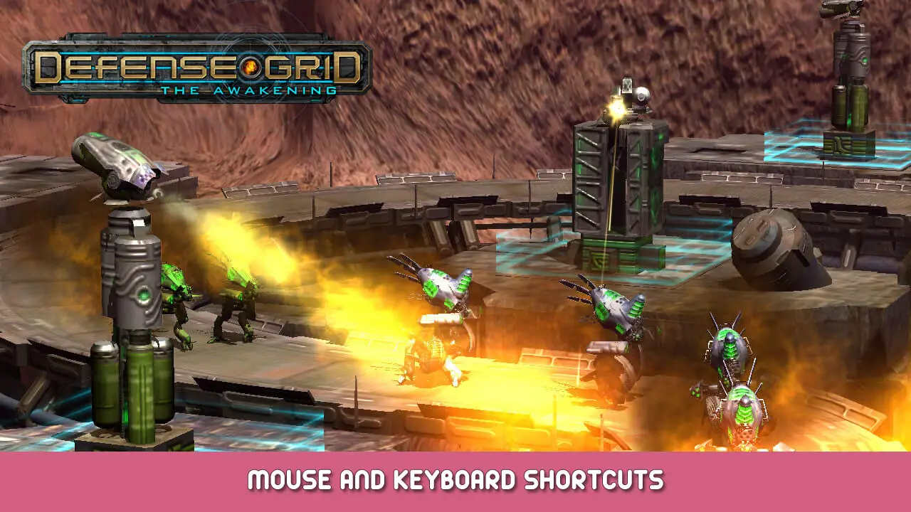 Defense Grid: The Awakening Mouse and Keyboard Shortcuts