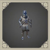 Crusader Knight beeldje (blauw)