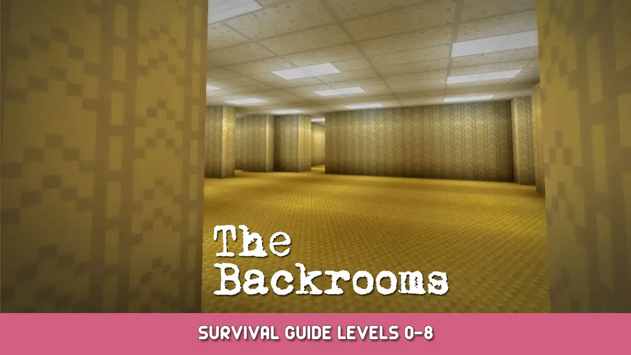 Enter The Backrooms Survival Guide Levels 0-8