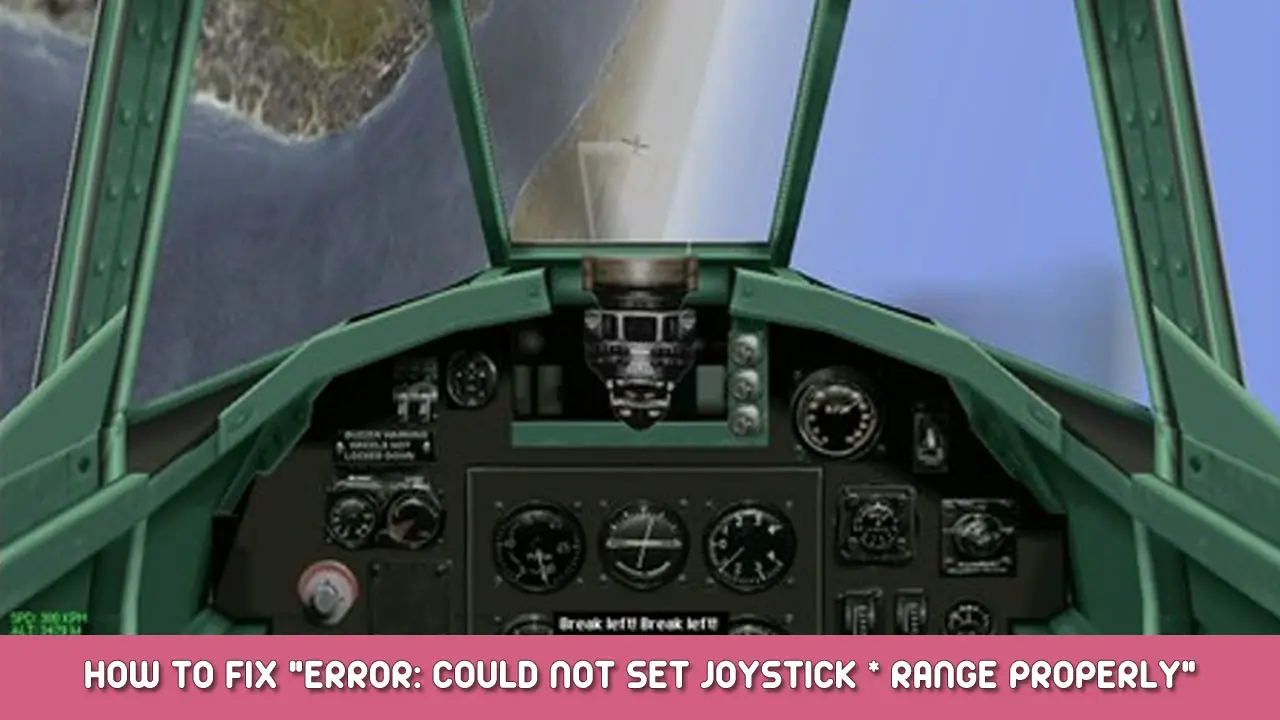 European Air War – How to Fix “Error: Could not set joystick * range properly”