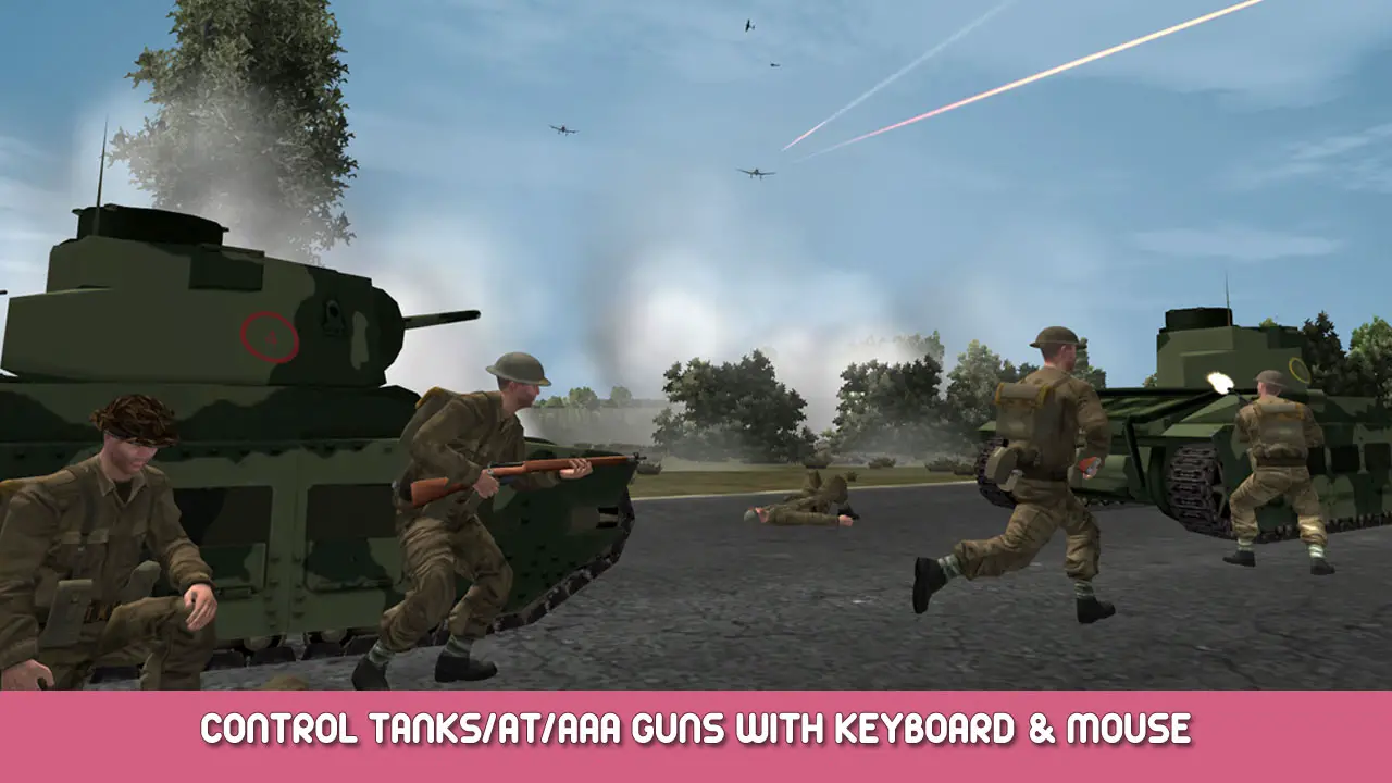 WWII Online – Control Tanks/AT/AAA Guns with Keyboard & Mouse