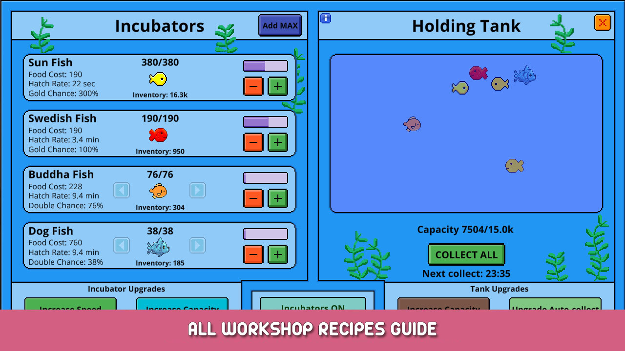 Pacifish – All Workshop Recipes Guide