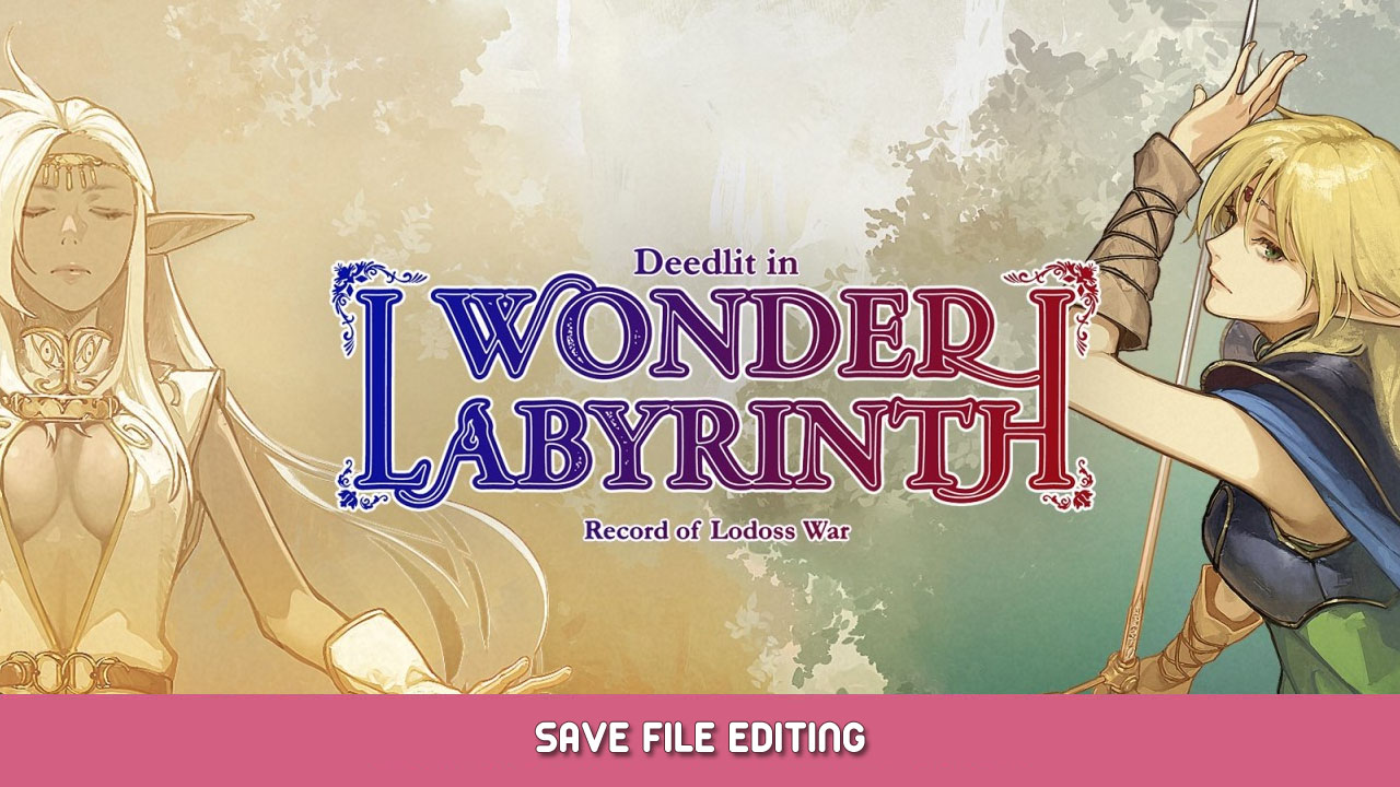 Record of Lodoss War – Deedlit in Wonder Labyrinth Save File Editing