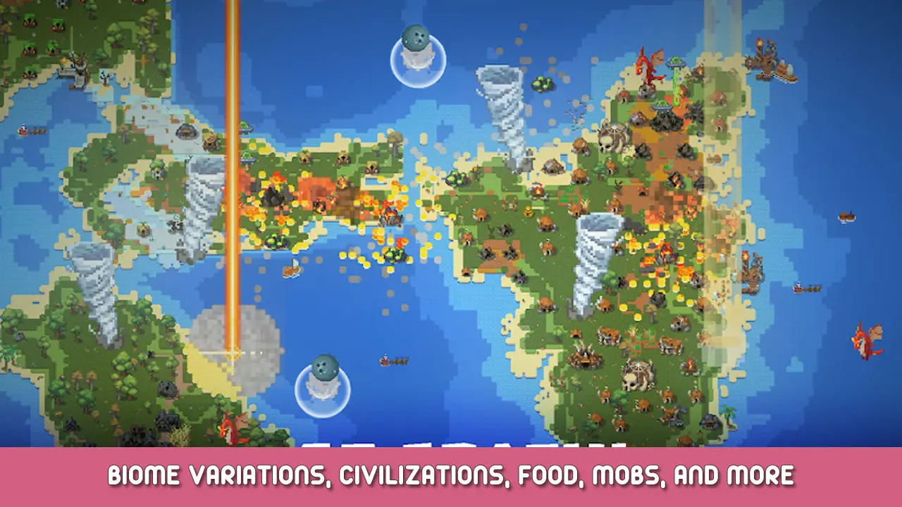 WorldBox – Biome Variations, Civilizations, Food, Mobs, and More