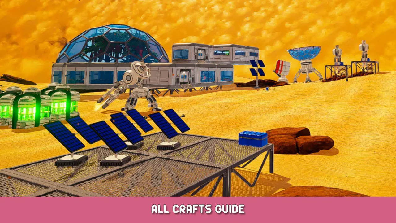 The Planet Crafter – All Crafts Guide