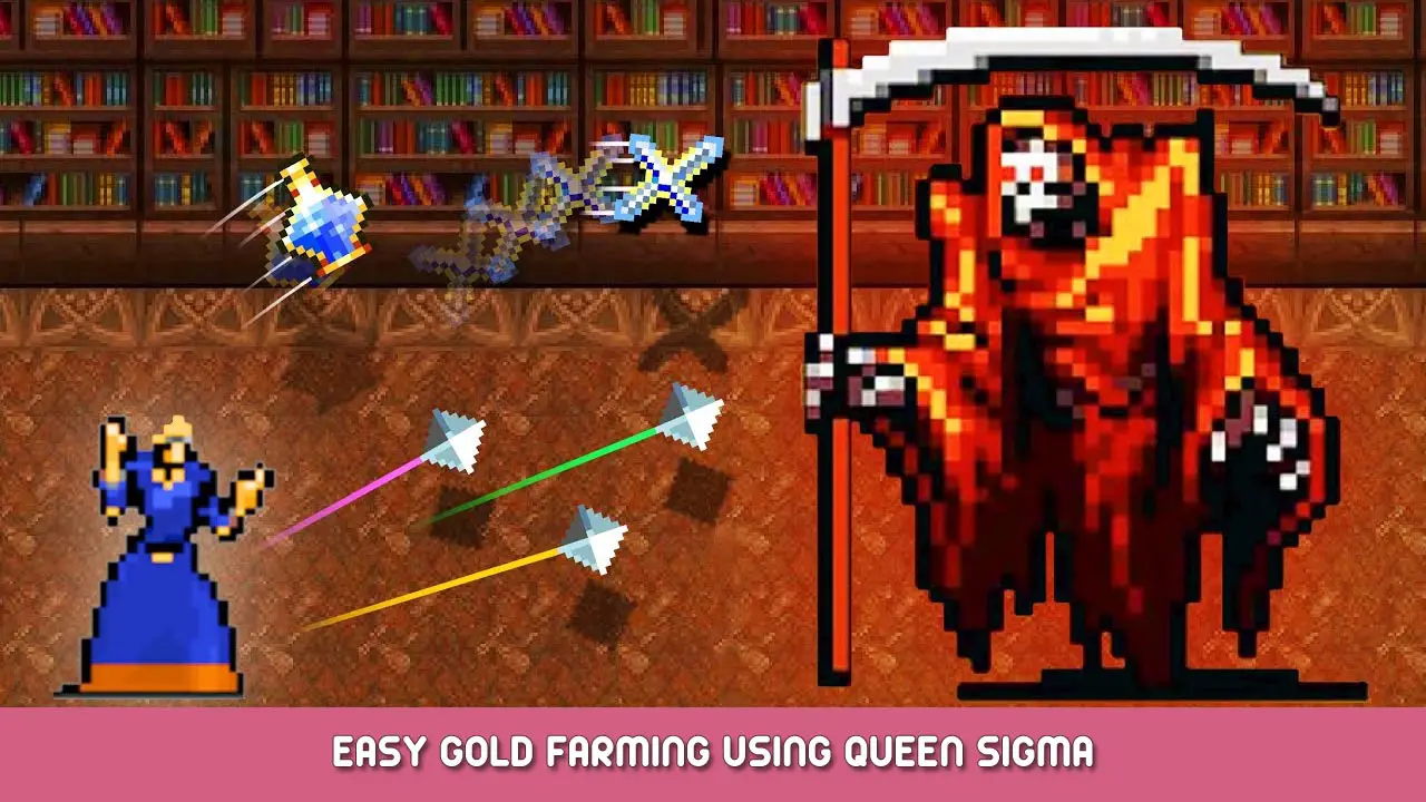 Vampire Survivors – Easy Gold Farming Using Queen Sigma