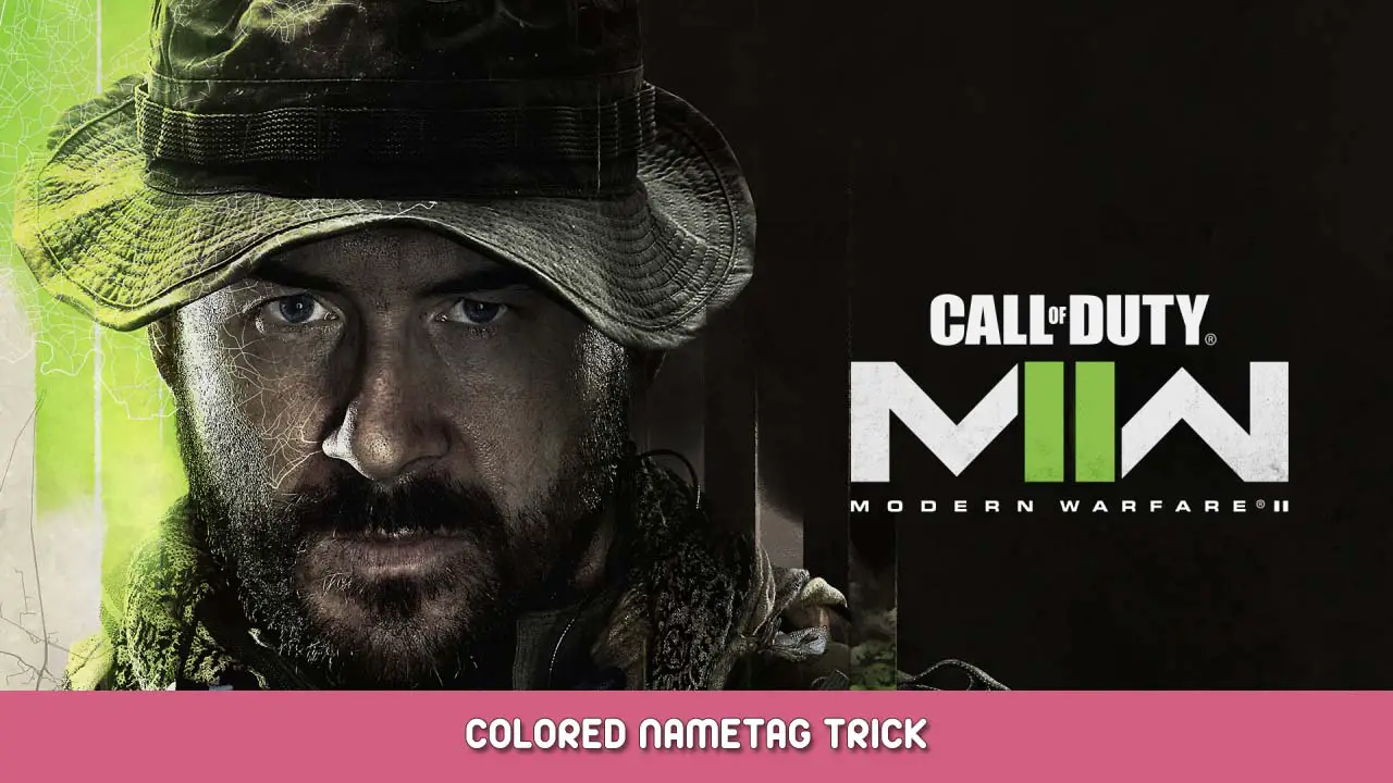 Call of Duty Modern Warfare II Colored Nametag Trick