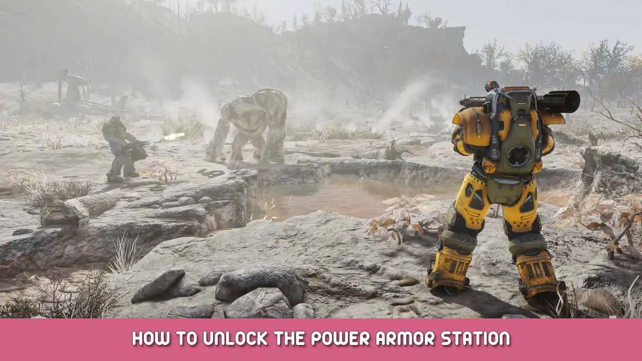 Fallout 76 – How to unlock the Power Armor Station