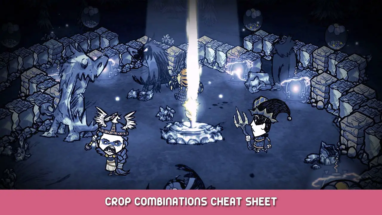 Don’t Starve Together Crop Combinations Cheat Sheet