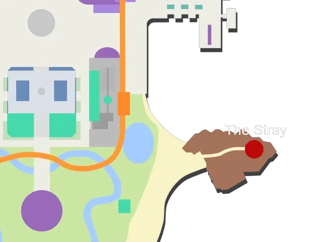 The Stray on map