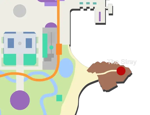 The Stray no mapa