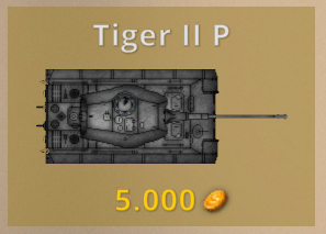 The Tiger II P is a Premium Tank You Can Buy With Gold